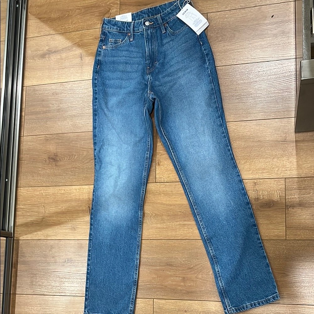 H&M curvy fit vintage straigh Blue Denim Jeans